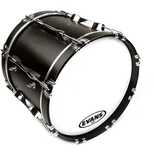 Evans BD20MX1W MX1 Marching Bass White 20" Peaux pour percussions de défilé