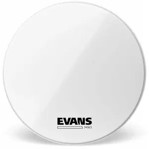 Evans BD26MX1W MX1 Marching Bass White 26" Peaux pour percussions de défilé pas cher