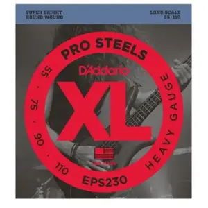 Comparateur de prix : D'Addario EPS230 Prosteels Heavy 55-110 - Jeu de cordes basse électrique 4 cordes