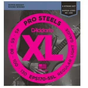 Comparateur de prix : Daddario D'Addario EPS170-5SL Prosteels 5-St Light 45/130 Super Long Scale