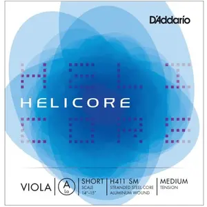 Comparateur de prix : D'Addario H411 SM - Corde seule (La) alto Helicore, Short Scale, Medium