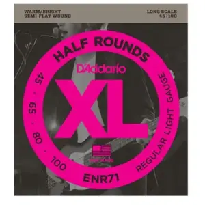Comparateur de prix : D'Addario D'Addario ENR71 XL Half Rounds Regular Light 45/105 Long Scale