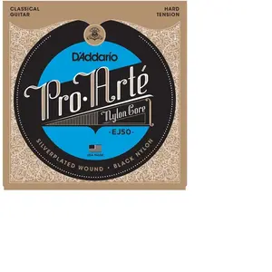 D'Addario D'addario Pro Arte Hard J50 - Jeu Cordes Classiques Tirant Fort Nylon Noir