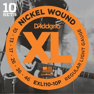 Comparateur de prix : D'Addario And Co EXL110-10P Nickel Wound Regular Light Pack de 10