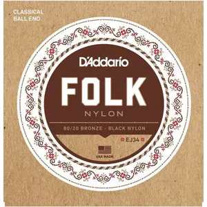 D'Addario D'addario Ej34 - Jeu Cordes Guitare Classique Ou Folk À Boule