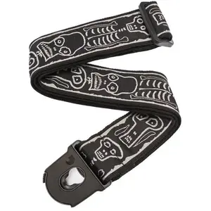 D'Addario Sangle guitare avec lock Joe Satriani 5cm - Planet Waves Skull & Bones