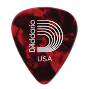 Comparateur de prix : Daddario D'Addario 1CRP4-10 - Médiators celluloïd rouges, pack de 10, Medium