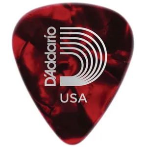 Planet Waves 1CRP4-25 - Médiators guitare Celluloïd - motif perle rouges, pack de 25, Medium