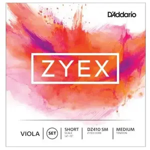 D'Addario DZ410 SM - Jeu de cordes alto Zyex, Short Scale, Medium