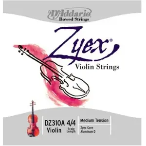 D'Addario DZ310 3/4M - Jeu de cordes violon Zyex, manche 3/4, Medium