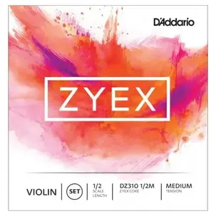 Comparateur de prix : D'Addario DZ310 1/2M - Jeu de cordes violon Zyex, manche 1/2, Medium