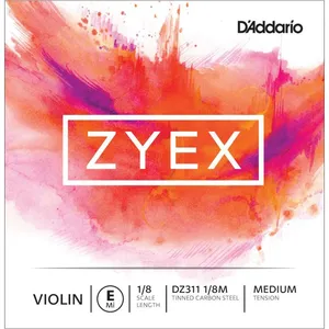 D'Addario Zyex Corde pour violon seul E Cordes 1/8 Scale