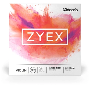 Comparateur de prix : D'Addario Jeu De Cordes Pour Violon Zyex Manche 1/4 Tension Medium