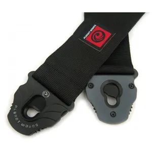 Comparateur de prix : D'Addario And Co Planet Lock Guitar Strap Black Sangles et courroies