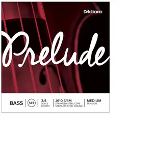 D'Addario J613 3/4M - Corde seule (La) contrebasse Prelude, manche 3/4, Medium