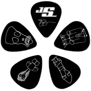 Comparateur de prix : Planet Waves 1CBK6-10JS Joe Satriani Pack de 10 Médiators Lourd Noir