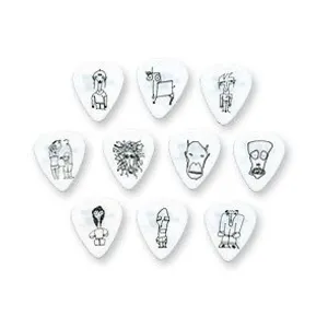 Comparateur de prix : Planet Waves 1CWH6-10JS Joe Satriani Pack de 10 Médiators Lourd Blanc