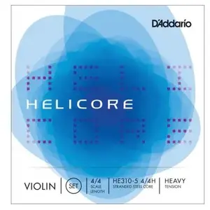 D'Addario And Co Jeu 5 Cordes Helicore Manche 4/4 Heavy Cordes violon