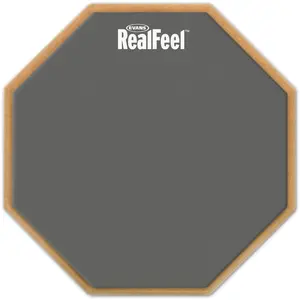 Evans RF12G Real Feel Tapis d'entraînement Grey 12" pas cher