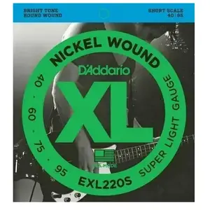 Daddario D'ADDARIO Cordes basses CDD EXL220S pas cher