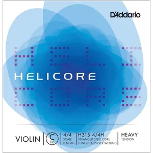 Comparateur de prix : D'Addario H315 4/4H - Corde seule (Do grave) violon Helicore, manche 4/4, Heavy