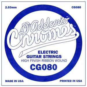 Comparateur de prix : D'Addario CG080, .080 - Corde au détail guitare électrique - filet plat