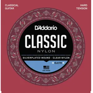D'Addario EJ27H Nylon tirant fort - Jeu cordes guitare classique
