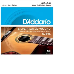 D'addario EJ84L 10-44 light - Jeux cordes manouche Gypsy Jazz pas cher