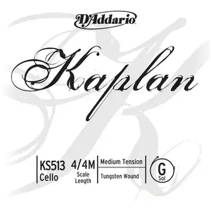 D'addario And Co 4/4 Kaplan Corde Sol Medium/acier File Tungsten