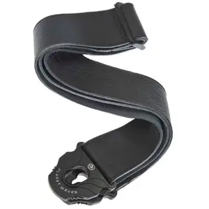 D'Addario D'Addario 50PLL00 Planet Lock sangle guitare en cuir noire pas cher