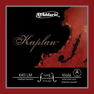 D'Addario Kaplan Violon Alto Corde De La Long Scale Medium