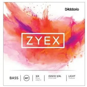 Comparateur de prix : D'Addario D'Addario DZ610 3/4L - Zyex Jeu Cordes Contrebasse 3/4 Light