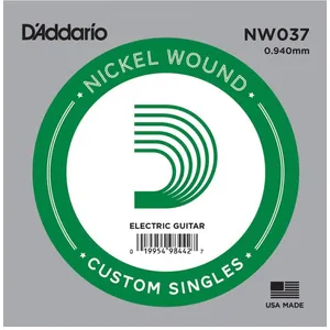 D'Addario NW037 Corde Seule pour Guitare électrique Nickel 0.940mm