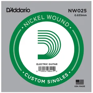 Comparateur de prix : D'Addario NW025 Corde Seule pour Guitare électrique Nickel 0.635mm