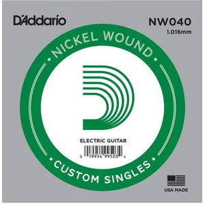 Comparateur de prix : D'Addario NW040 Corde Seule pour Guitare électrique Nickel 1.016mm