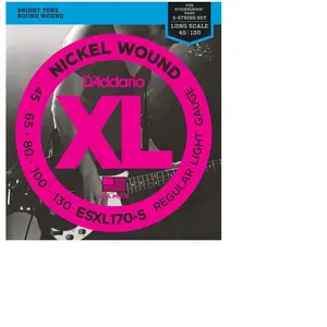 Comparateur de prix : D'Addario D'Addario ESXL170-5 Double Ball Regular Light 5C 45/130
