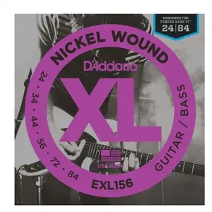 Comparateur de prix : D'Addario EXL156 Jeu de 6 cordes pour Guitare/Basse électrique 24-84