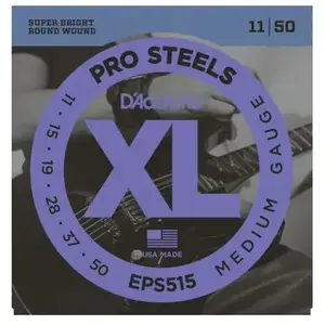 D'Addario EPS515 ProSteels Medium 11-50 - Jeu guitare électrique pas cher