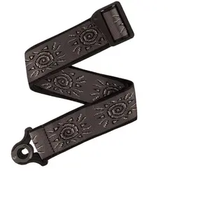 D'Addario D'Addario Auto Lock Woven Nylon Guitar Strap Silver Suns sangle de guitareVendu paramazon