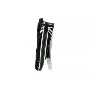 D'Addario D'Addario 25PRL04 sangle guitare en cuir Union Jack noir/blanc