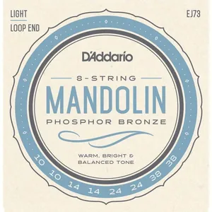 Comparateur de prix : D'Addario EJ73-3D - Pack de 3 jeux de cordes Phosphor Bronze mandoline - 10-38