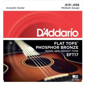 Comparateur de prix : D'Addario Daddario Eft17 Jeu De Cordes Pour Guitare Folk