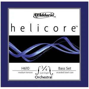 Daddario D'Addario H610 3/4M - Helicore Jeu Cordes Contrebasse 3/4 Medium