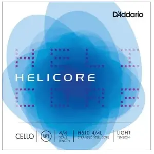 Comparateur de prix : D'Addario Jeu De Cordes Pour Violoncelle Helicore Manche 4/4 Tension Light