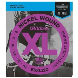 Comparateur de prix : D'Addario And Co ESXL120 Nickel Wound Super Light 9-42 Jeux de cordes électriques 009