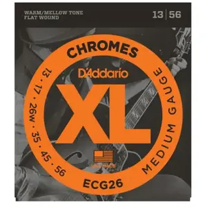 Comparateur de prix : D'Addario ECG26 Chrome Light 13-56 - Jeu de cordes guitare électrique