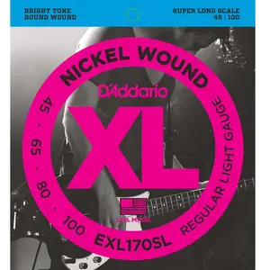 Comparateur de prix : D'Addario D'Addario EXL170SL Nickel Wound Bass Light 45/100 Super Long Scale