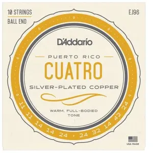 Daddario D'Addario EJ96 - Cordes pour cuatro-puerto rico pas cher