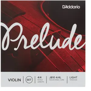 Comparateur de prix : Daddario D'Addario J810 4/4L - Jeu de cordes violon Prelude, manche 4/4, Light