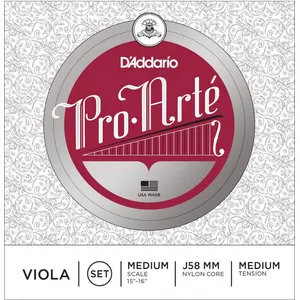 D'Addario J58 MM - Jeu de cordes alto Pro-Arte, Medium Scale, Medium pas cher